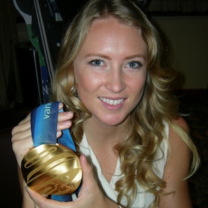 Olympian Ashleigh McIvor at West Vancouver Otters Awards