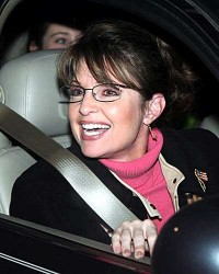 palin-in-the-car Sarah Palin - Alaska Car Mom